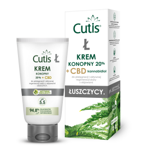 CUTIS Ł - ŁUSZCZYCA krem konopny 20% 120 ml